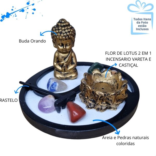 Jardim Zen Japones Yin Yang Buda Orando