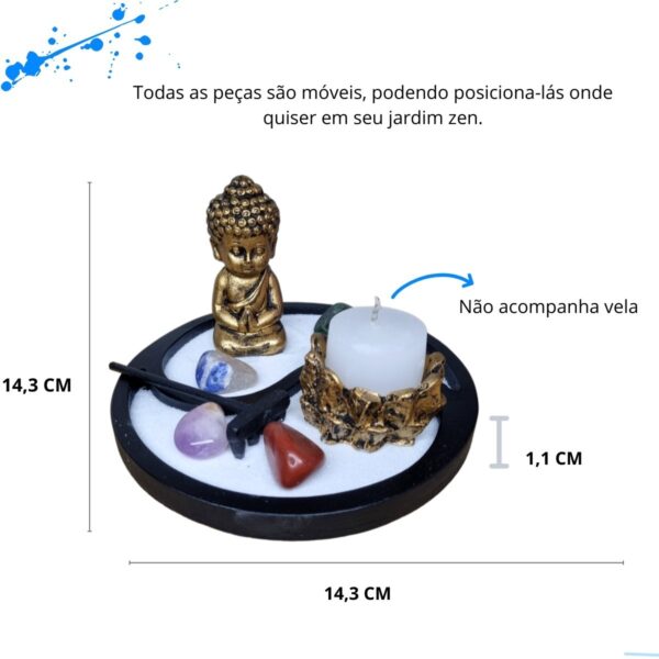 Jardim Zen Japones Yin Yang Buda Orando