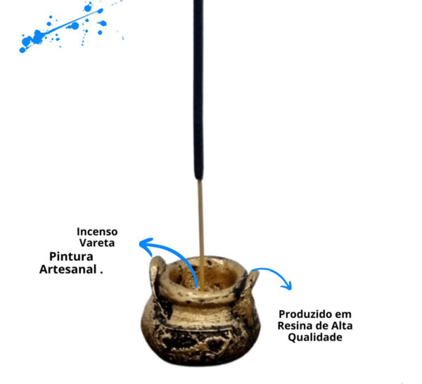 Incensário Vareta Caldeirão Pq
