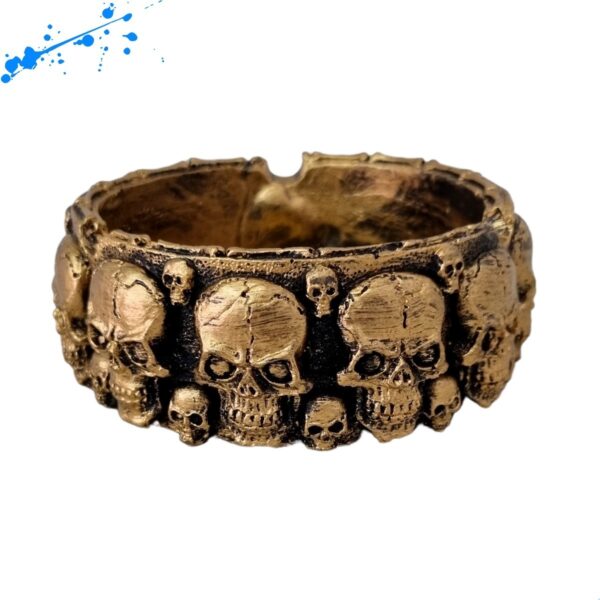 Cinzeiro Caveirinha ouro