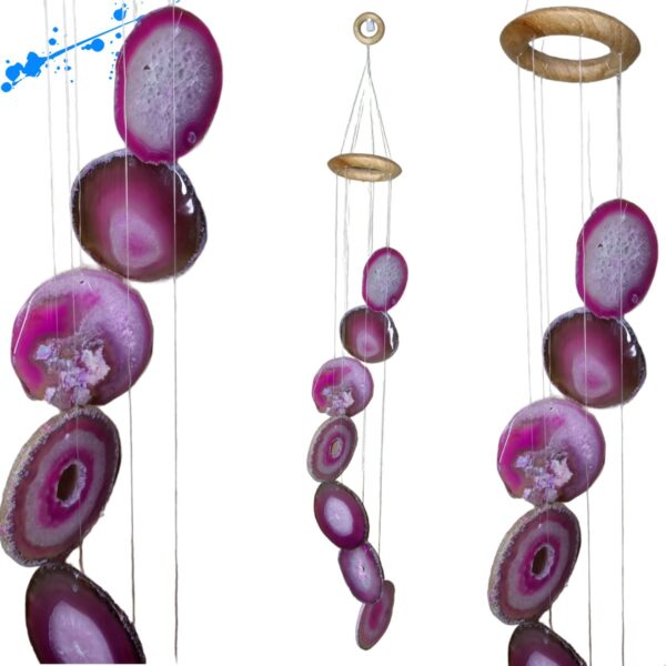 Mensageiro De Pedras Naturais Rosa M