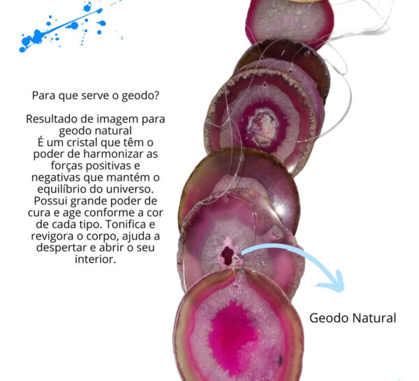 Mensageiro De Pedras Naturais Rosa M