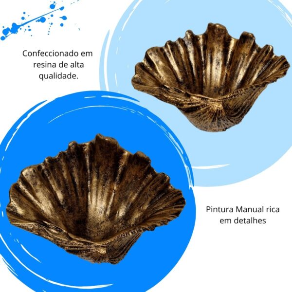 Concha Porta Cristais - Ouro