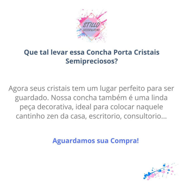 Concha Porta Cristais - Ouro