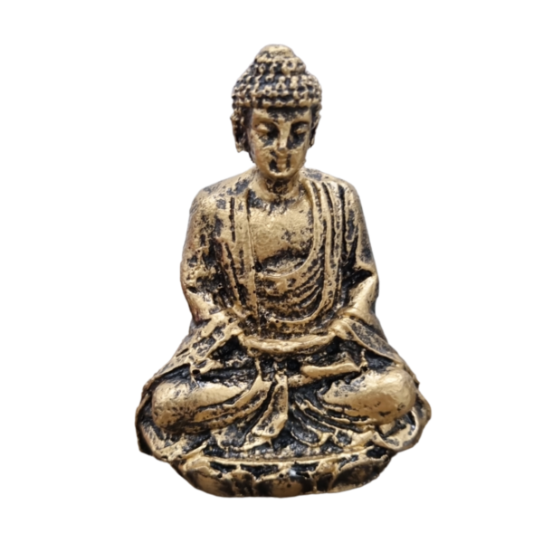 Buda Meditando Pq - Ouro