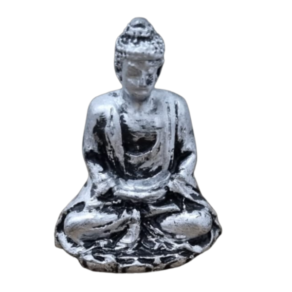 Buda Meditando Pq - Prata