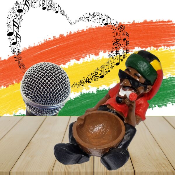 Cinzeiro Bob Marley Deitado Coco