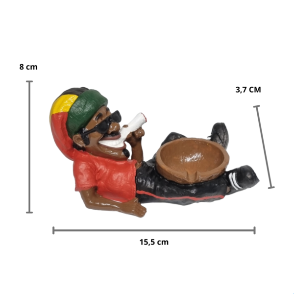 Cinzeiro Bob Marley Deitado Coco