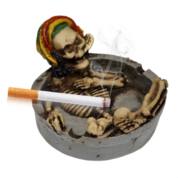 Cinzeiro Bob Marley Caveira