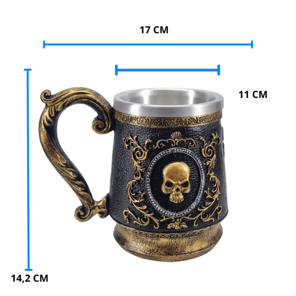 Caneca Cranio Caveira 500ML - G