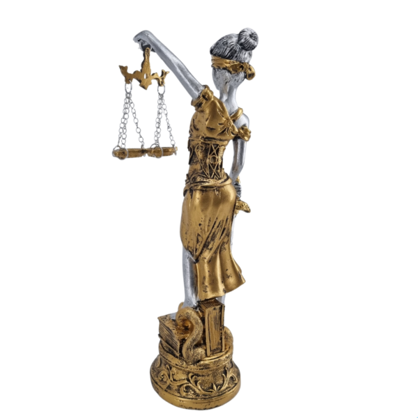 Deusa da Justiça Themes M - Ouro e Prata