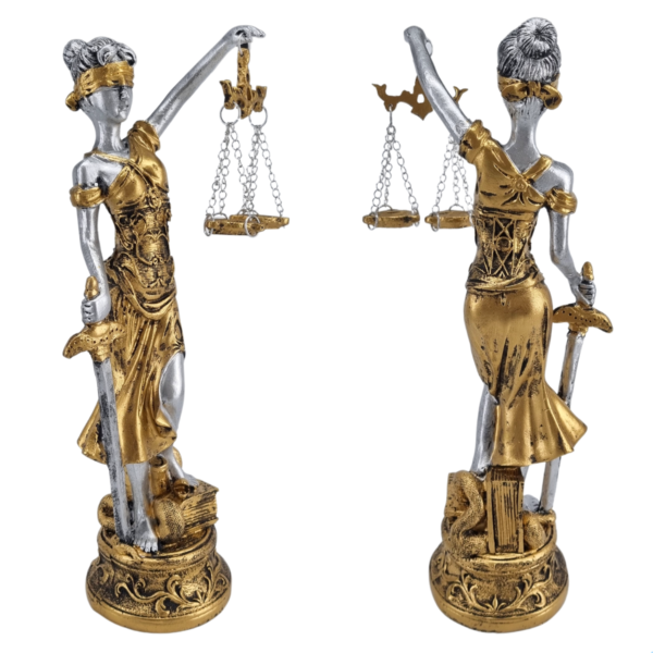 Deusa da Justiça Themes M - Ouro e Prata
