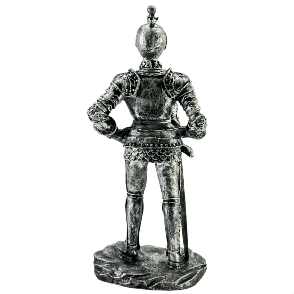 Estatueta Decorativa Guerreiro Medieval Templário em Resina 32 CM