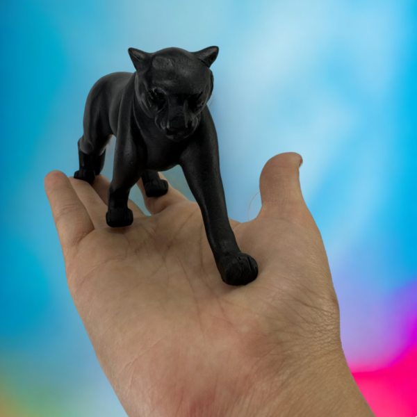 Pantera Negra Escultura Estatua Decoração Casa Leopardo pq