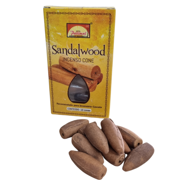 Incenso Parimal Cone Cascata Sandalo