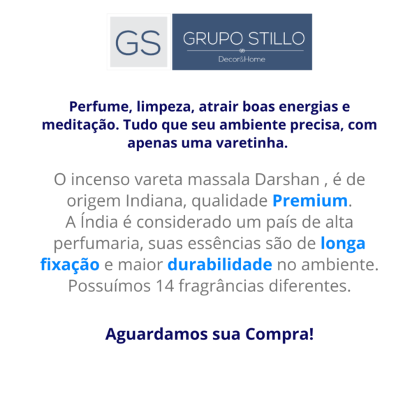 Incenso Vareta Massala Darshan Natural Herbs LANÇAMENTO NOVA ESSÊNCIA