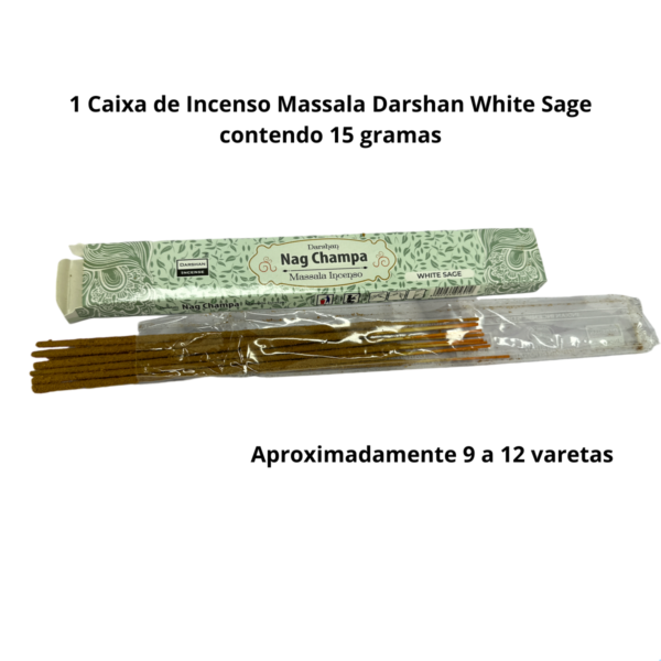 Incenso Vareta Darshan White Sage