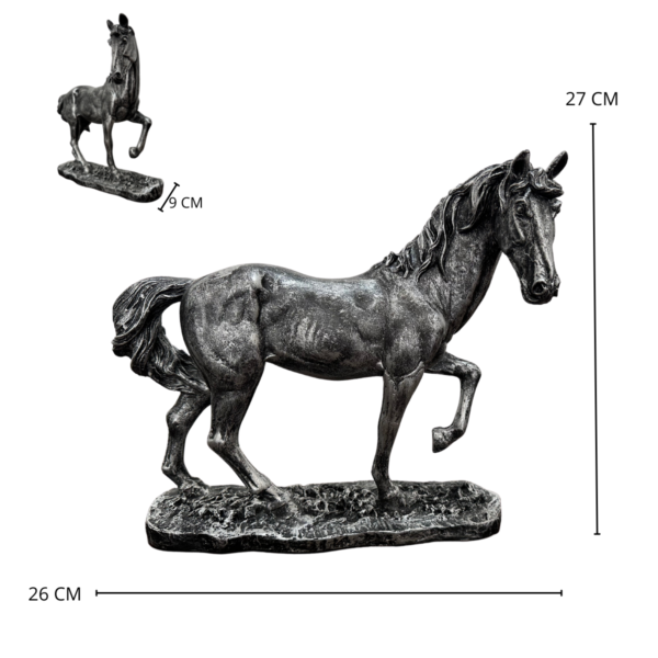Estatueta Cavalo Prata