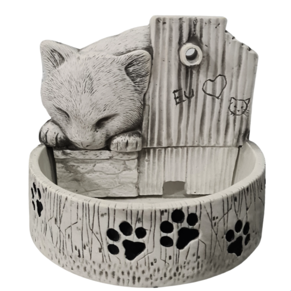 Fonte e Bebedouro Gato - Cinza