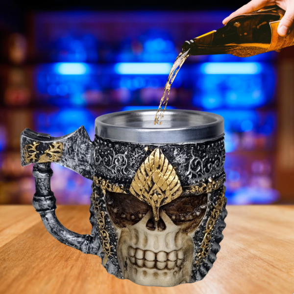 Caneca Caveira Medieval Machado