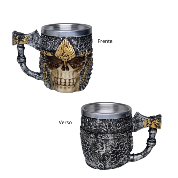 Caneca Caveira Medieval Machado
