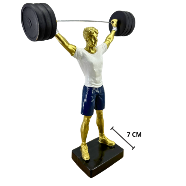 Estatueta Decorativa Homem Academia Musculação Fitness Cross