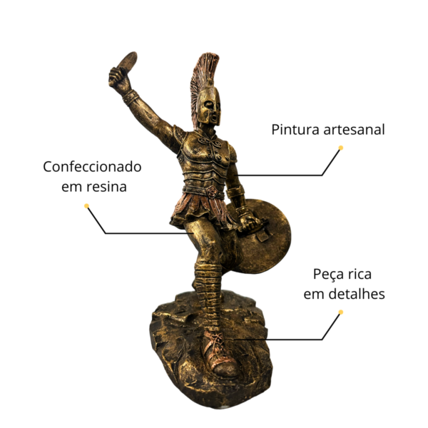 Estatueta Guerreiro com Espada Leonidas