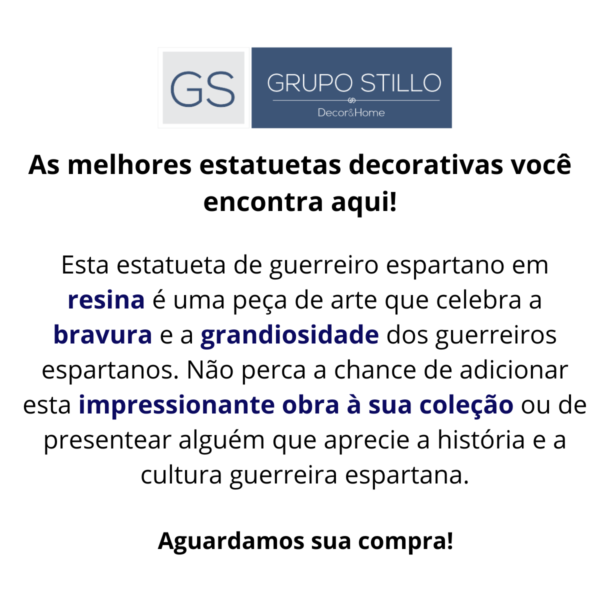 Estatueta Guerreiro com Espada Leonidas