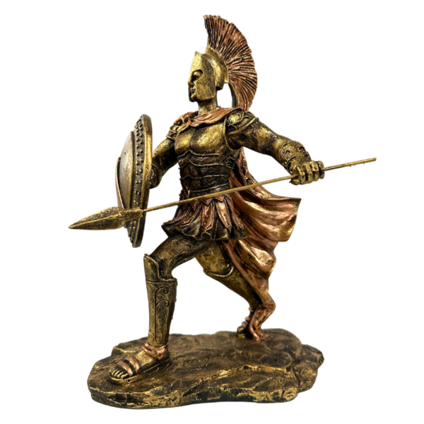 Estatueta Guerreiro com Lança Aquiles 28 CM