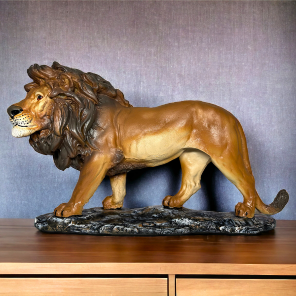 Estatueta Leão Grande em Resina