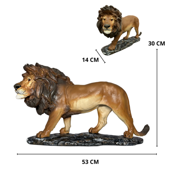 Estatueta Leão Grande em Resina