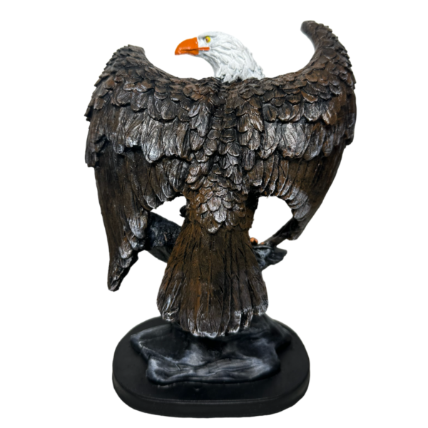 Estatueta Águia asa aberta Tronco