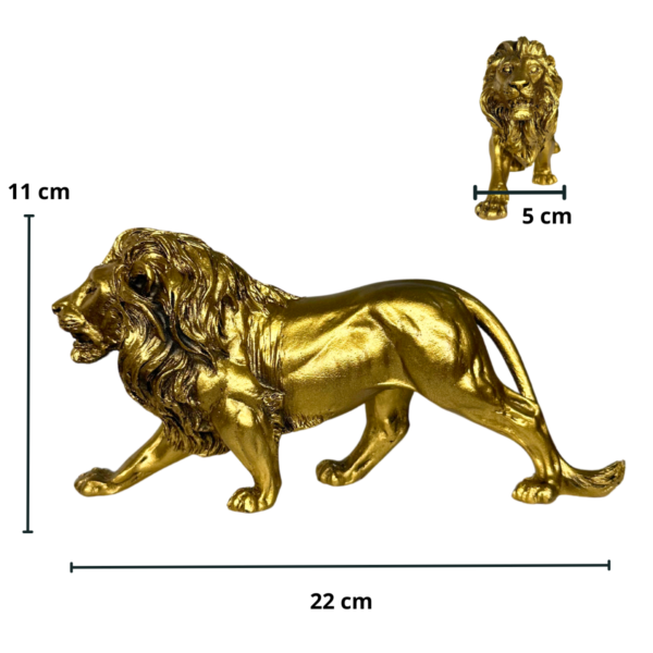 Estatueta Leão Dourado 22 CM