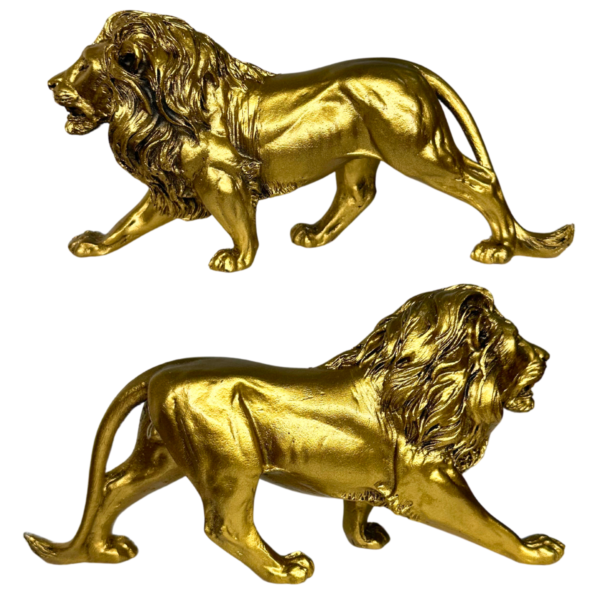 Estatueta Leão Dourado 22 CM