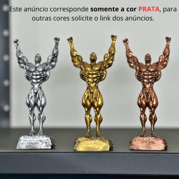 Estatueta Vencedor Miniatura Troféu Academia prata