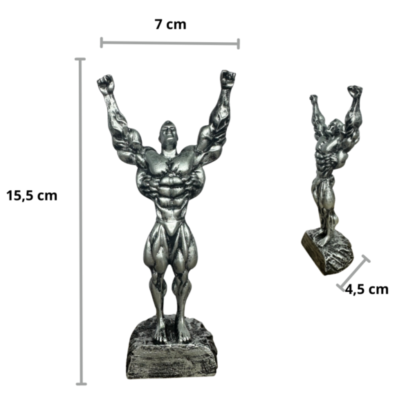 Estatueta Vencedor Miniatura Troféu Academia prata