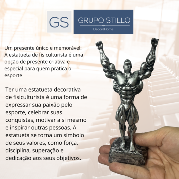 Estatueta Vencedor Miniatura Troféu Academia prata