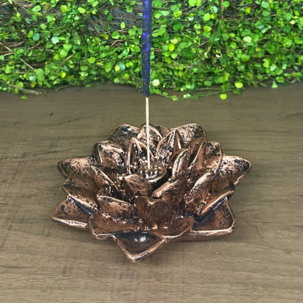 Incensário Vareta Flor de Lótus MM Bronze