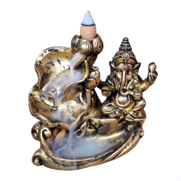 Incensario Cascata Folha Vertical Modelo 3 Ganesha