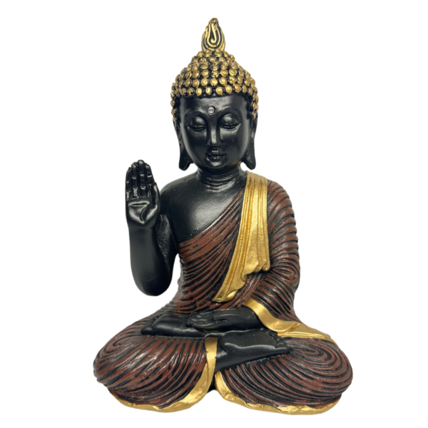 Estatueta Buda Hindu Abhaya Marrom