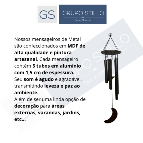 Mensageiro Metal M Lua