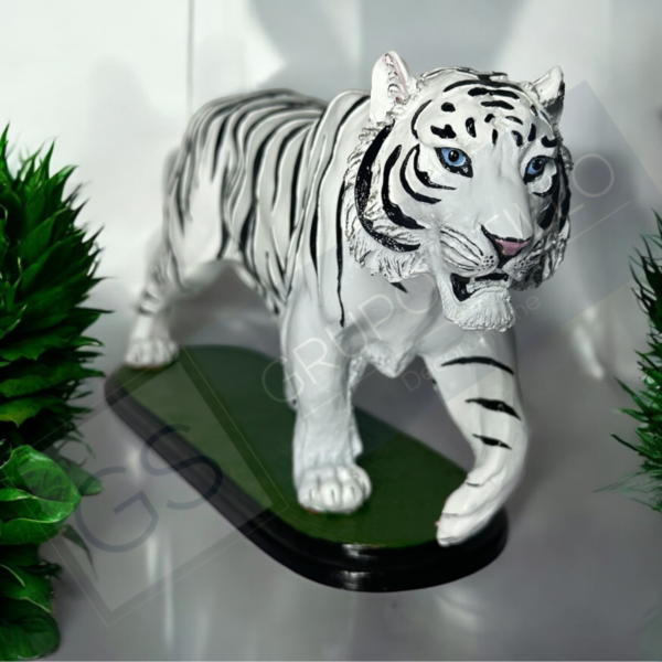 Estatueta Tigre Branco