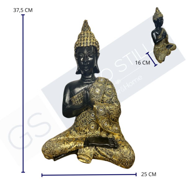 Estatueta Buda Hindu GG Oco com Pedras