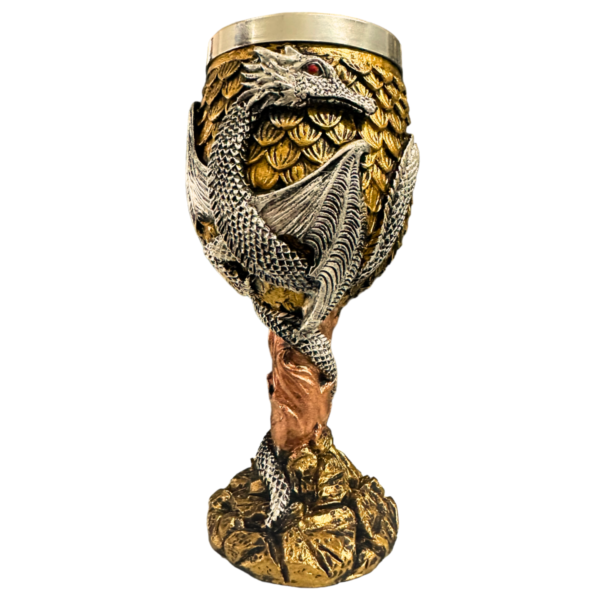 Taça de Vinho Cálice Dragão Medieval