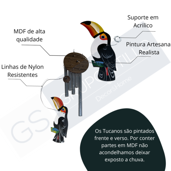 Mensageiro Sino dos Ventos Tucano