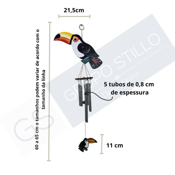 Mensageiro Sino dos Ventos Tucano