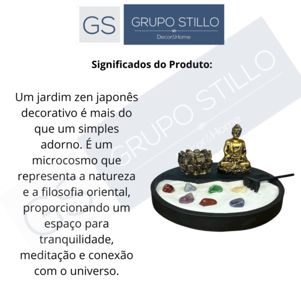 Jardim Zen Japones Buda Hindu Com Castiçais Meditando