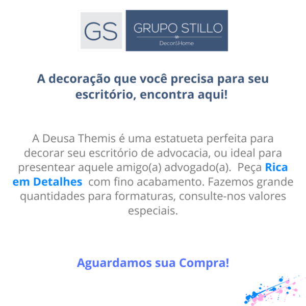 Deusa da Justiça Themes M - Ouro e Prata
