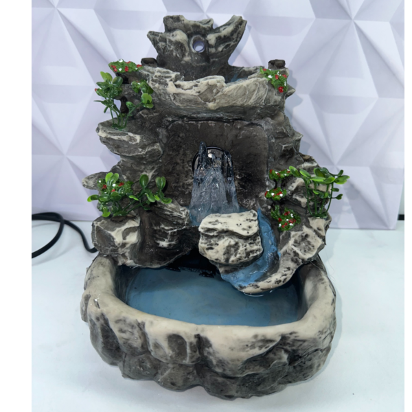 Fonte Cascata Pedra Cristal com Led