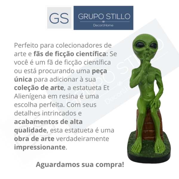 ET Estátua de Decoração silencio